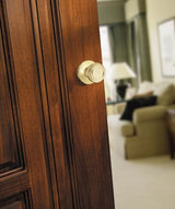 Kwikset 720CN-3BB polished brass passage door knob