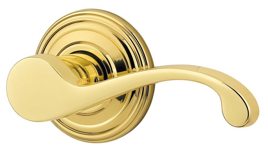 Kwikset 967CHLLH-3SV1 967CHL-LH-S Commonwealth Left Hand Double Cylinder Trim Pack Polished Brass