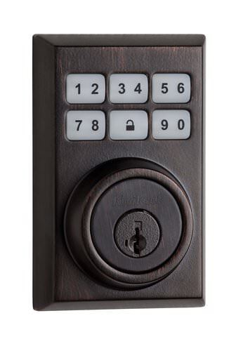 Kwikset 909CNT-11PS venetian bronze keyless entry deadbolt