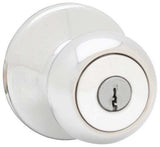 Kwikset 740C-26S polished chrome keyed entry door knob