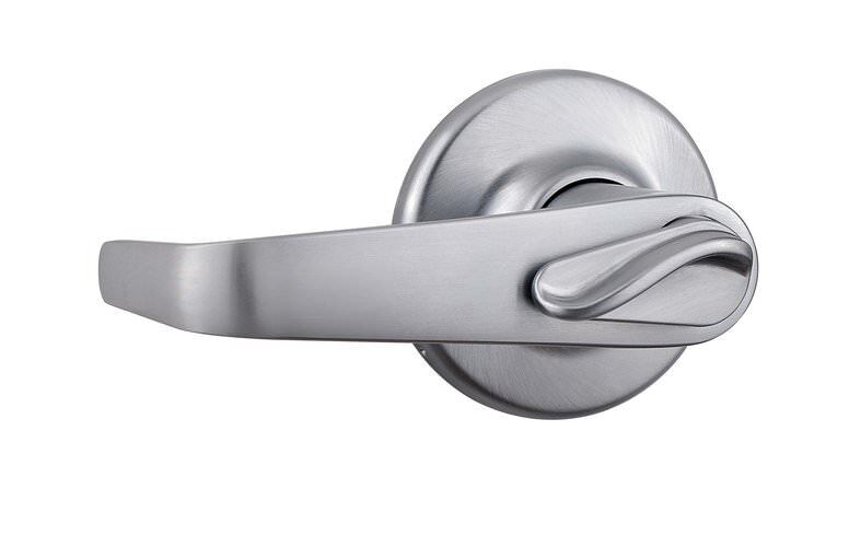 Kwikset 300KNL-26DG2 satin chrome privacy door lever