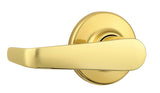 Kwikset 720KNL-3 polished brass passage door lever
