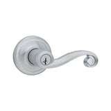 Kwikset 750LL-26DSV1 satin chrome keyed storeroom door lever