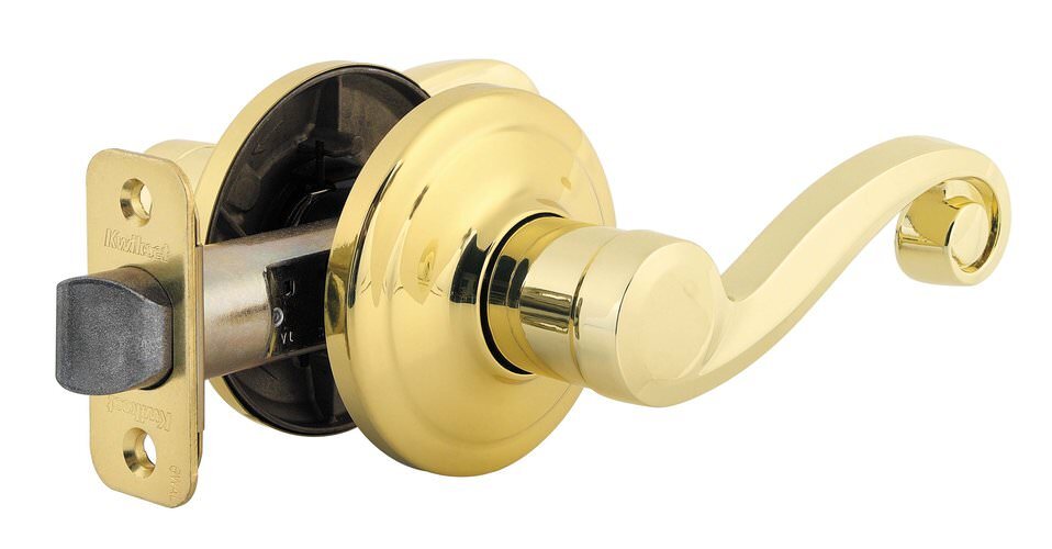 Kwikset 720LL-5V1 antique brass passage door lever