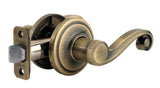 Kwikset 720LL-3V1 polished brass passage door lever
