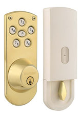 Kwikset 907-L03S lifetime polished brass keyless entry deadbolt