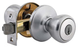Kwikset 401T-26D satin chrome keyed storeroom door knob
