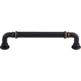 Top Knobs TK323UM Reeded 5" Center to Center Bar Pull Umbrio
