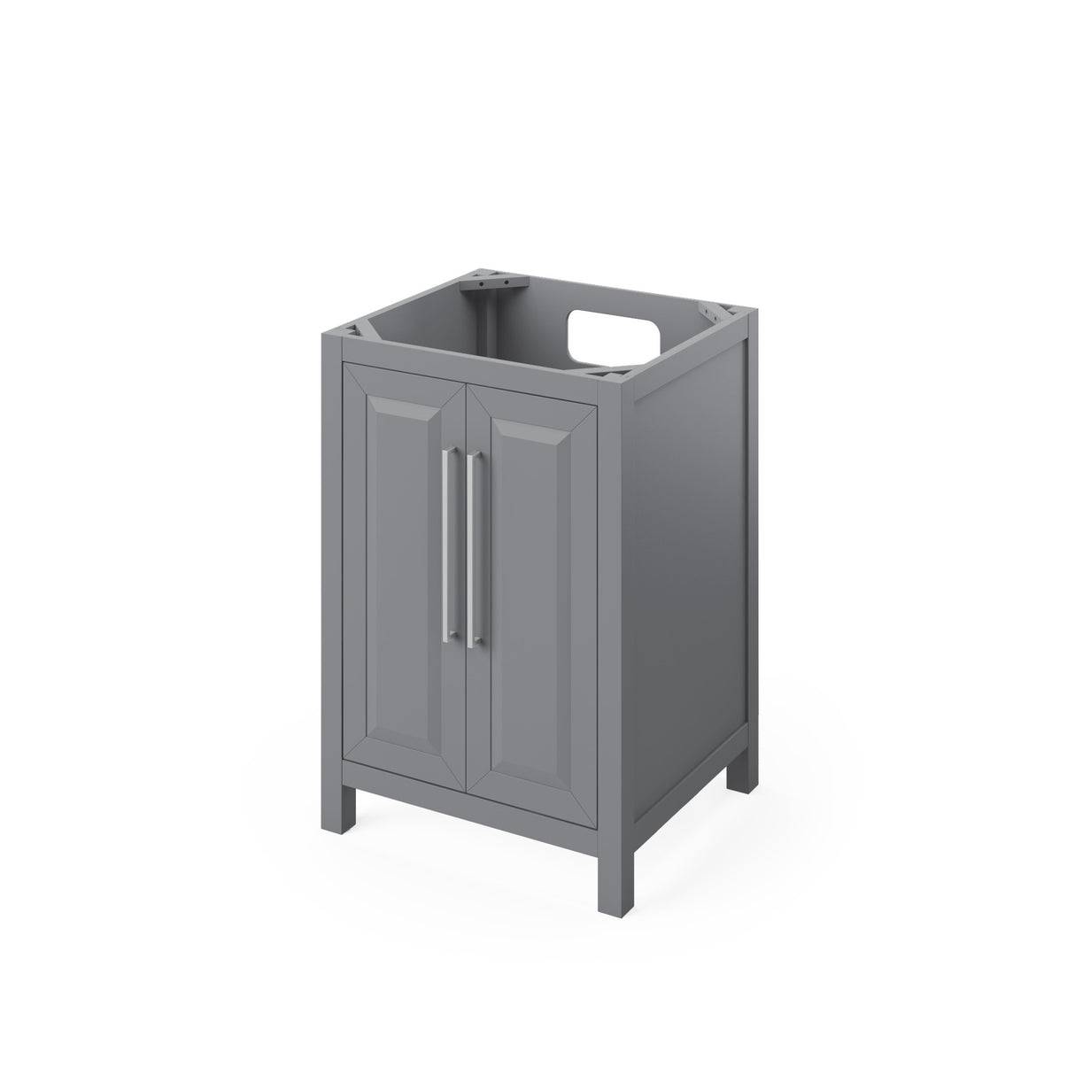 Jeffrey Alexander Cade 24" Grey Single Sink Bathroom Vanity with Black Granite Top - 8 in. Widespread Faucet Top product image 3