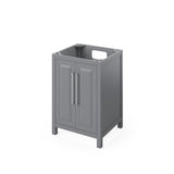 Jeffrey Alexander Cade 24" Grey Single Sink Bathroom Vanity with Black Granite Top - 8 in. Widespread Faucet Top product image 3