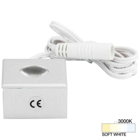 Task Lighting L-MS-CL-1BA-30 aluminum square mini puck light