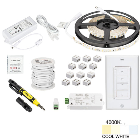Task Lighting L-RK1Z1A-16-40 satin nickel tape light kit