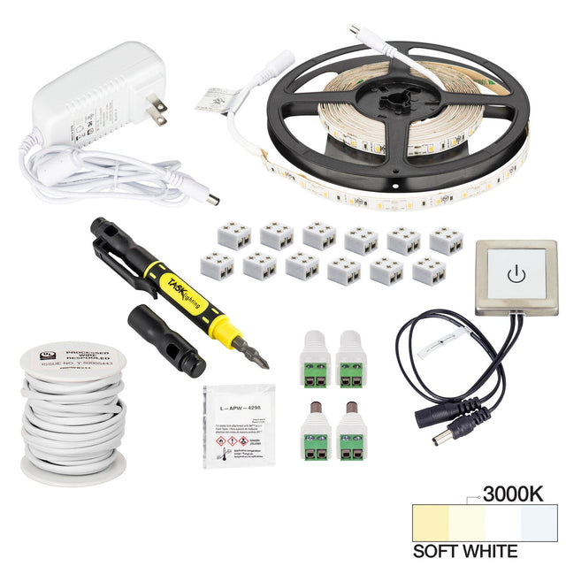 Task Lighting L-RTDK-16-30 tape light kit, front view