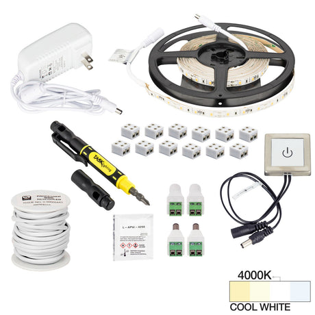 Task Lighting L-RTDK-16-40 tape light kit, front view