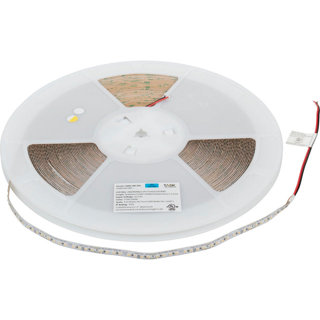 Task Lighting L-T600-100-24V standard output led tape light, front view