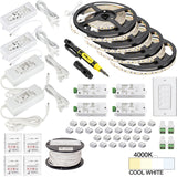 Task Lighting L-VK4Z4A-65-40 65 Ft., 225 Lumens/Ft. 12-volt Standard Output Quattro Wireless Controller Tape Light Kit