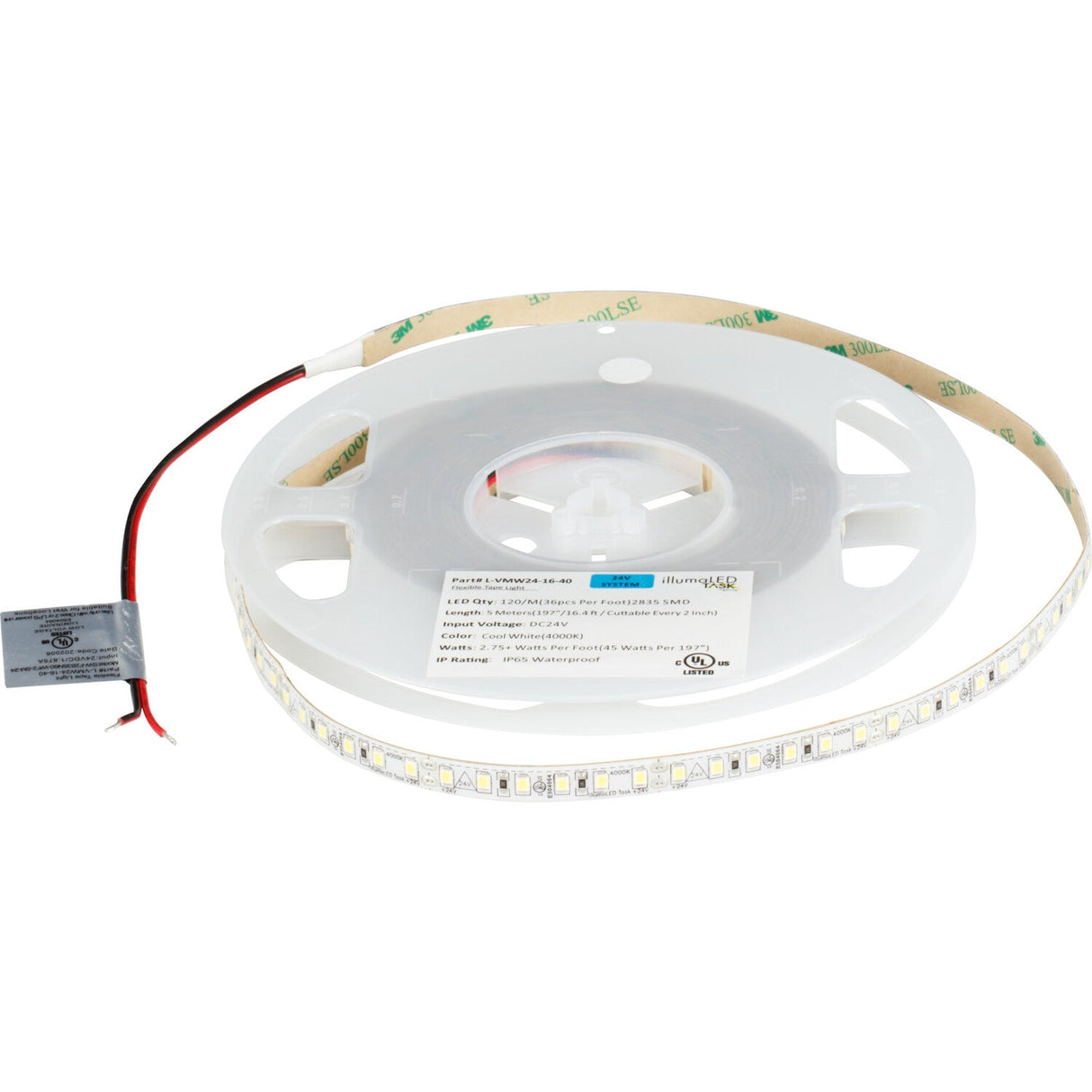 Task Lighting L-VMW24-16-40 standard output led tape light, front view
