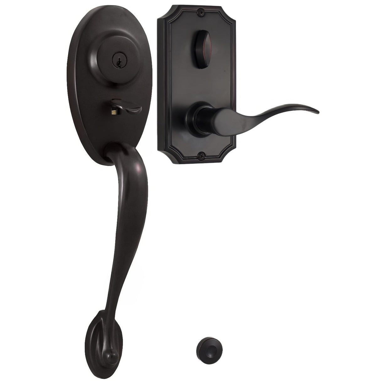 Weslock L1441-1U1SL2D oil rubbed bronze single cylinder handleset