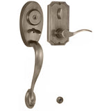 Weslock L1441-AUASL2D antique brass single cylinder handleset