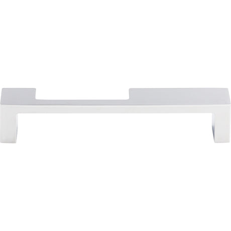 Top Knobs TK259PC Modern Metro Notch Pull B 5" Center to Center Bar Pull Polished Chrome