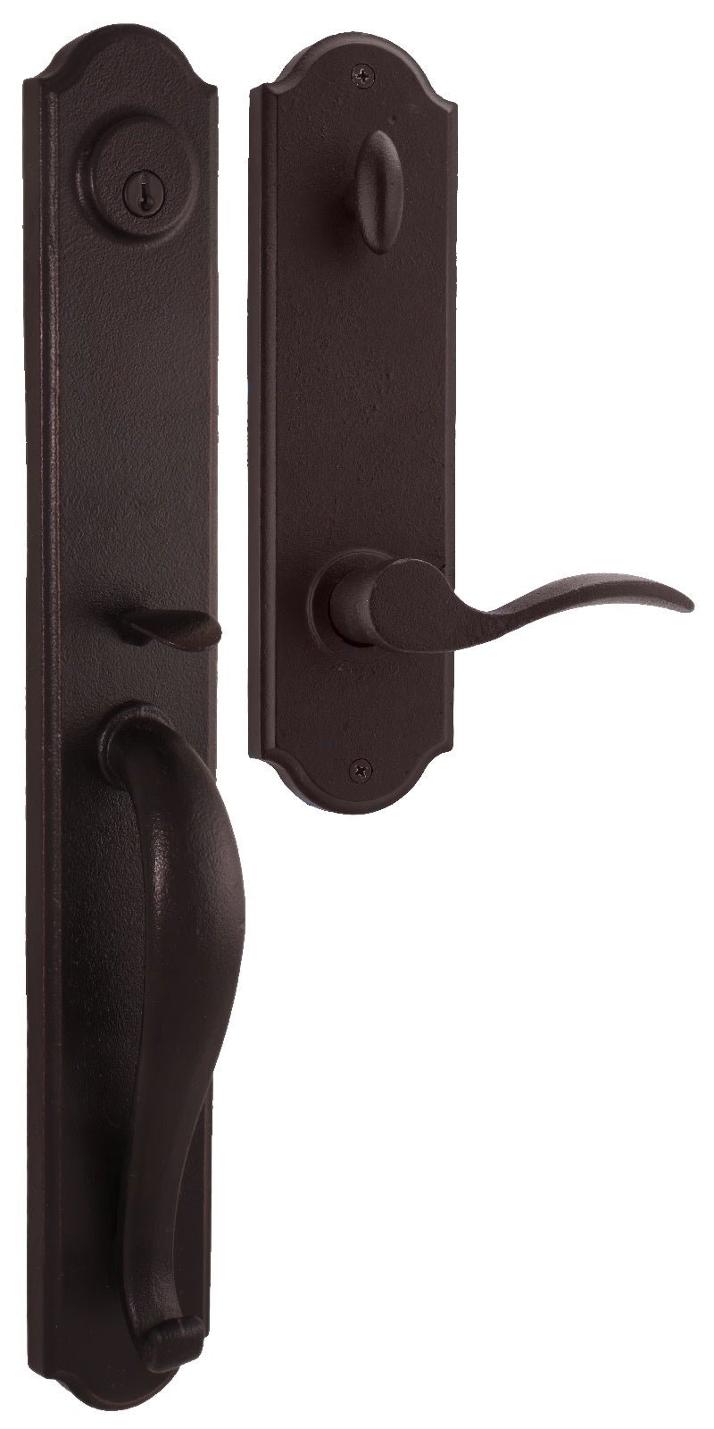 Weslock L7680-1H1SL2D oil rubbed bronze single cylinder handleset