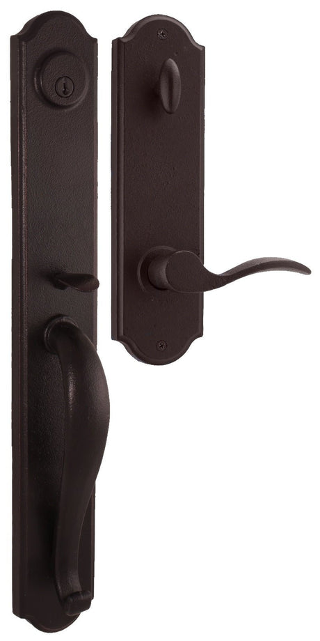 Weslock L7680-1H1SL2D oil rubbed bronze single cylinder handleset