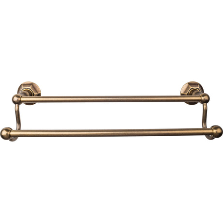 Top Knobs ED7GBZB TOP BATH (R) Edwardian Bath Double 20 1/2" Wall Mounted Towel Bar German Bronze