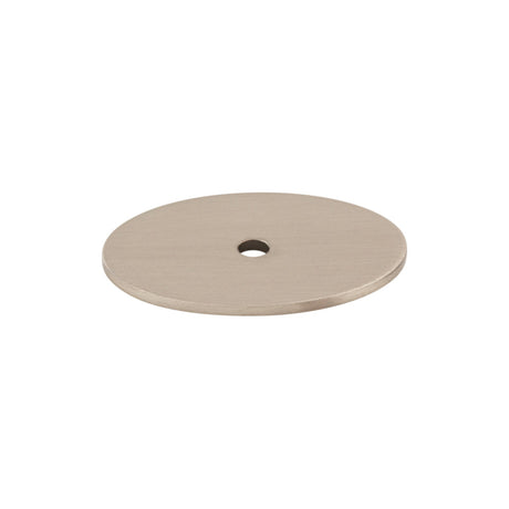 Top Knobs TK62BSN Oval Knob Backplate Brushed Satin Nickel