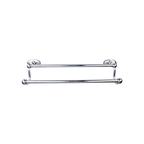Top Knobs ED9PCC TOP BATH (R) Edwardian Bath Double 26 1/2" Wall Mounted Towel Bar Polished Chrome