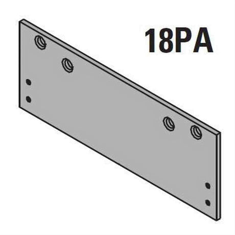 LCN 126018PABRASS 1260-18PA Drop Plate for Parallel Arm Mount Door Closers Satin Bronze Painted