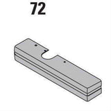 LCN 146072DKBRZ 1460-72 Slim Line Standard Plastic Cover for 1460 Series Door Closers Dark Bronze