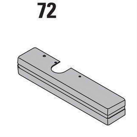 LCN 146072DKBRZ 1460-72 Slim Line Standard Plastic Cover for 1460 Series Door Closers Dark Bronze