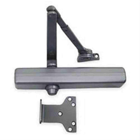 LCN 1461HWPAAL Parallel Arm Adjustable Surface Mounted Hold Open Door Closer with Thru Bolts 689 Aluminum