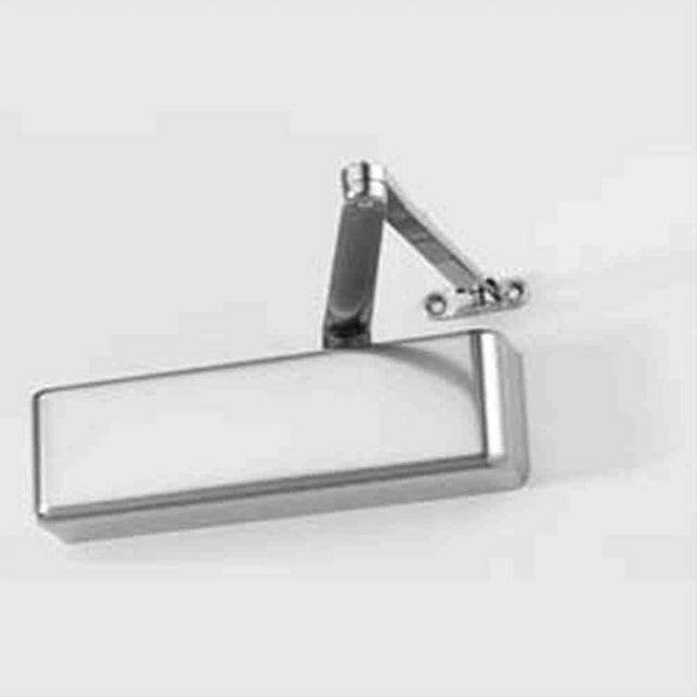 LCN 4040XPSHCUSHAL Parallel Arm Super Smoothee Heavy Duty Adjustable Surface Mounted Hold Open Spring Cush Door Closer with Thru Bolts 689 Aluminum