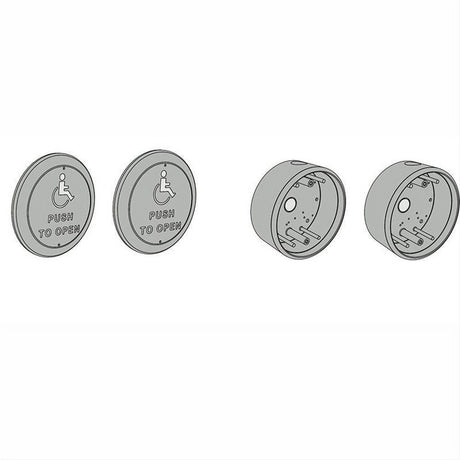 LCN 83103860T 4-1/2 Inch Round Actuator Package with Text and Logo