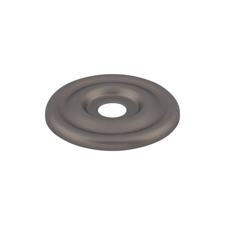 Top Knobs TK890AG Brixton Knob Backplate Ash Gray