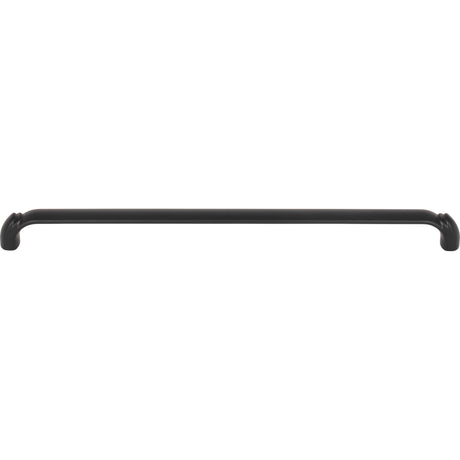 Top Knobs TK1036BLK Pomander 12" Center to Center Bar Pull Flat Black