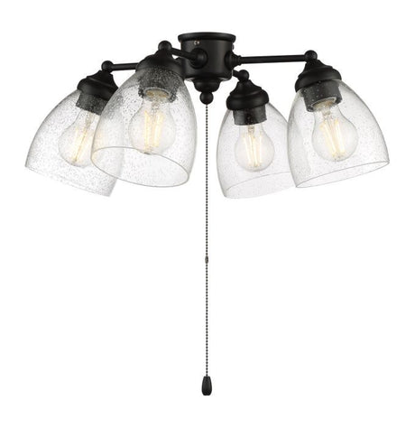 Craftmade LK401105-FB-LED flat black light kit 4 light