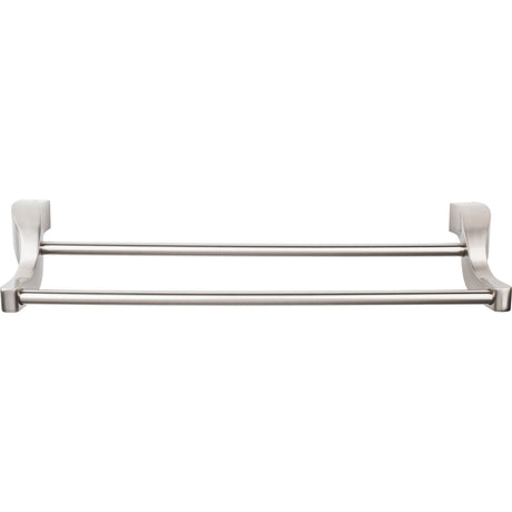 Top Knobs AQ9BSN Aqua Double 25 1/4" Wall Mounted Towel Bar Brushed Satin Nickel