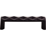 Top Knobs TK561BLK Quilted 3 3/4" Center to Center Bar Pull Flat Black