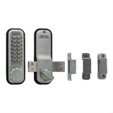 Lockey 2200SCMG 2200 Mechanical Keyless Surface Mount Deadbolt Satin Chrome