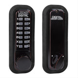 Lockey 2210OIL 2210 Mechanical Keyless Deadbolt with Single Combination Oil Rubbed Bronze