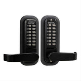 Lockey 2835JBMGDC 2835-MGDC Mechanical Keyless Lever Lock with Passage Function and Double Combination Jet Black Marine Grade