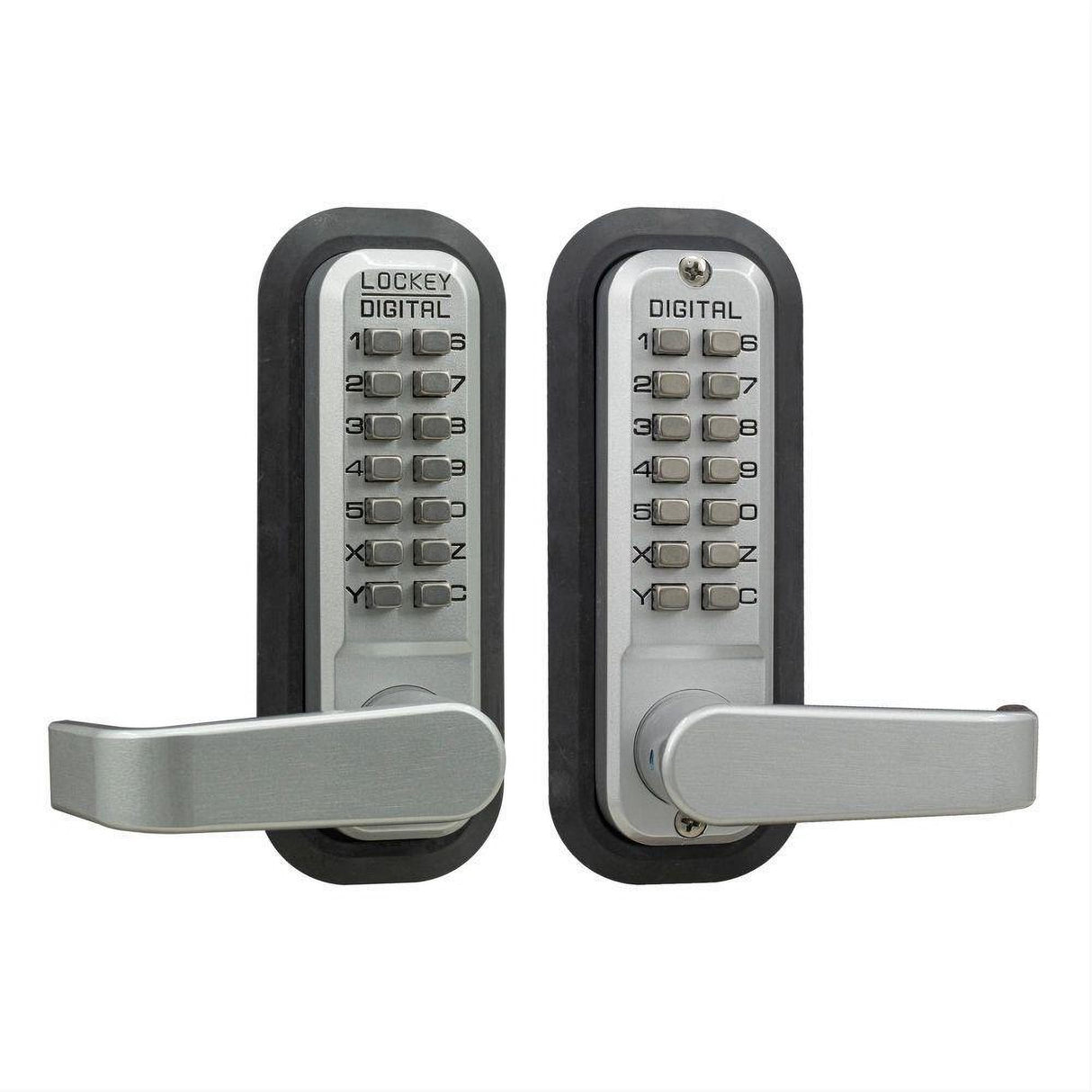 Lockey 2835SCMGDC 2835-MGDC Mechanical Keyless Lever Lock with Passage Function and Double Combination Marine Grade