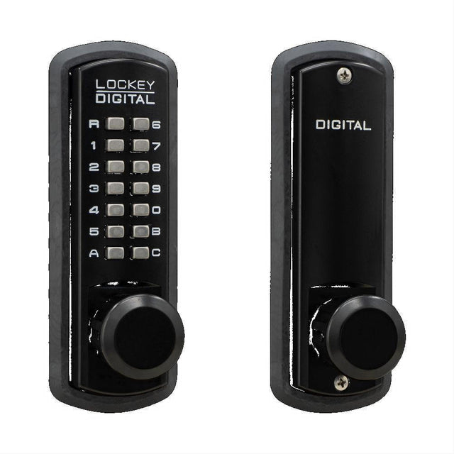 Lockey 3830JBMG Mechanical Keyless Knob Lock Passage Single Combination Jet Black