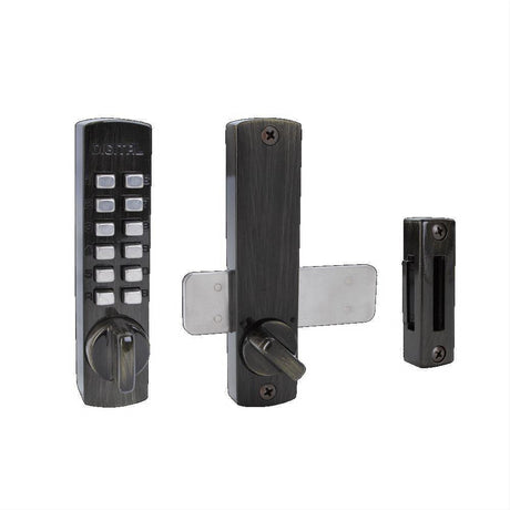 Lockey C120AB C120 Mechanical Keyless Surface Mount Lock Antique Brass