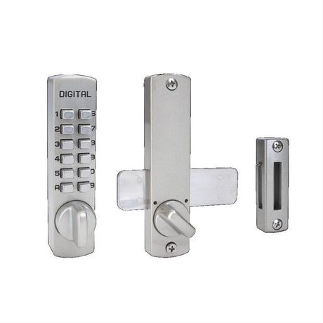 Lockey C120SN C120 Mechanical Keyless Surface Mount Lock Satin Nickel