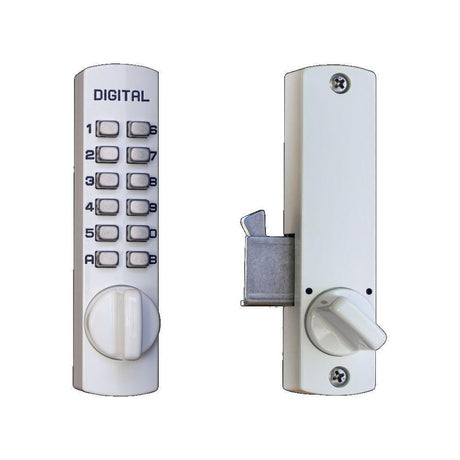 Lockey C150WH C150 Mechanical Keyless Hook Bolt Lock White