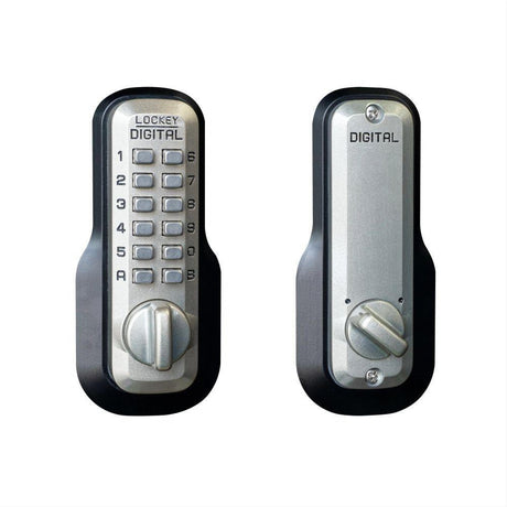 Lockey M210SN M210 Mechanical Keyless Deadbolt with Single Combination Satin Nickel