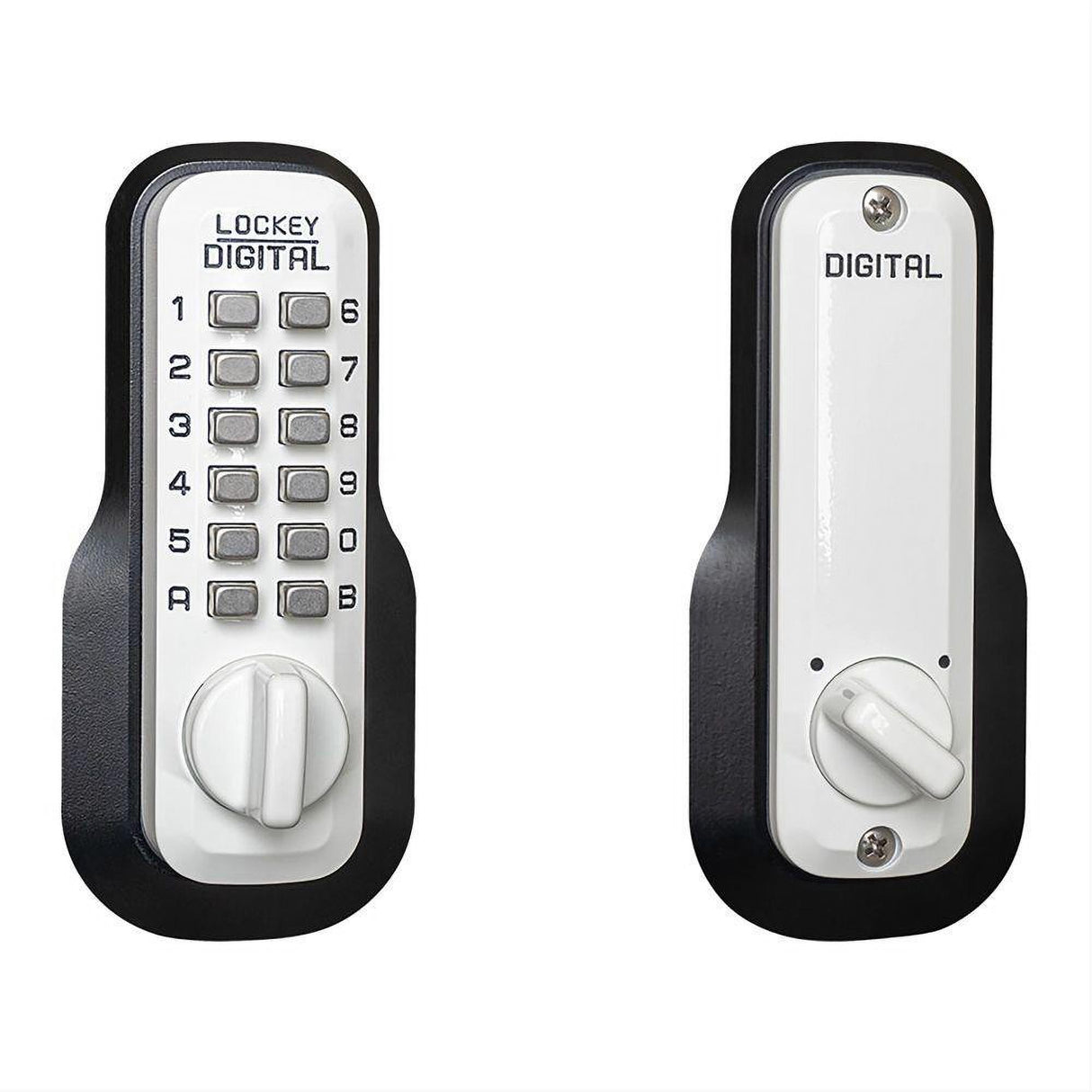 Lockey M210WH M210 Mechanical Keyless Deadbolt with Single Combination White